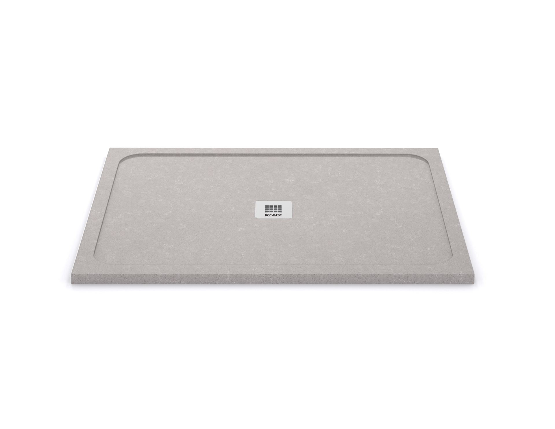 Rocbase Centro Shower Base - Uptown Grey Quartz