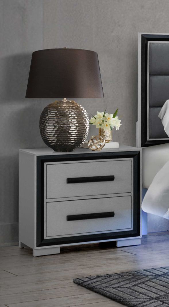 Amelia-Black Night Stand