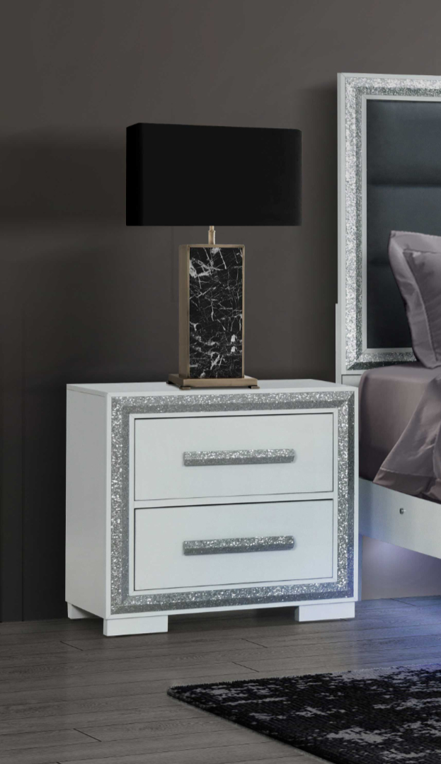 Andros-Silver Night Stand