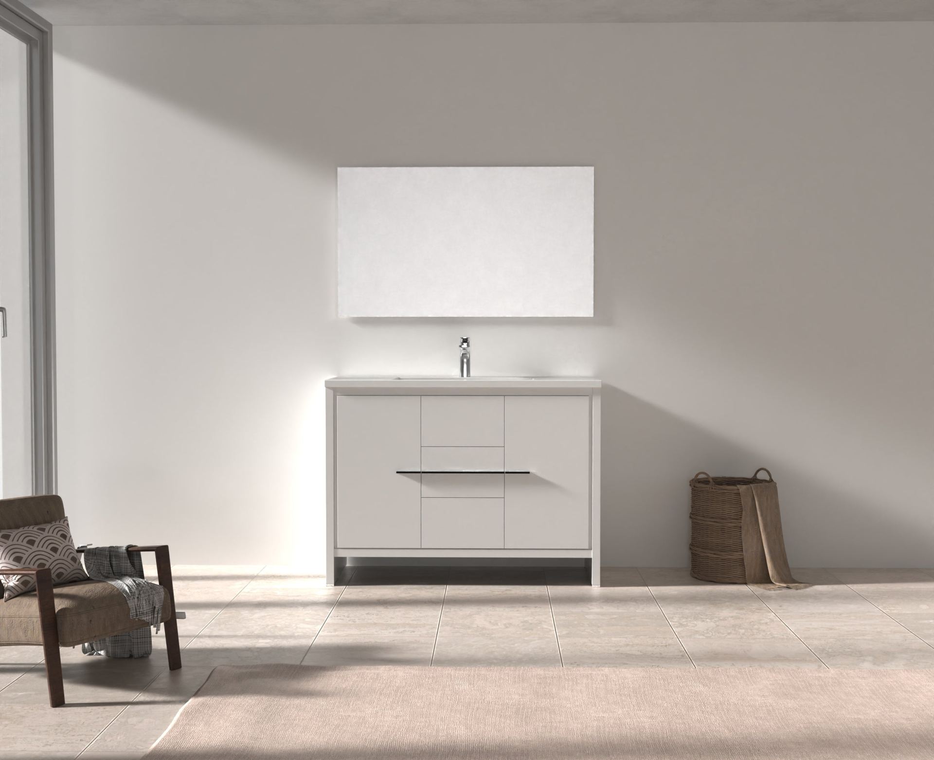 Monako 48" - High Gloss White