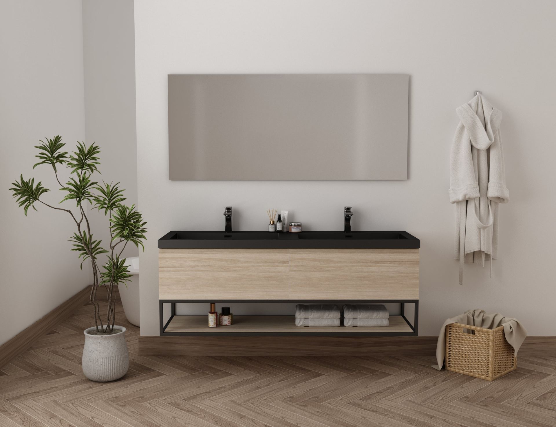 Firenze 63" Pale oak