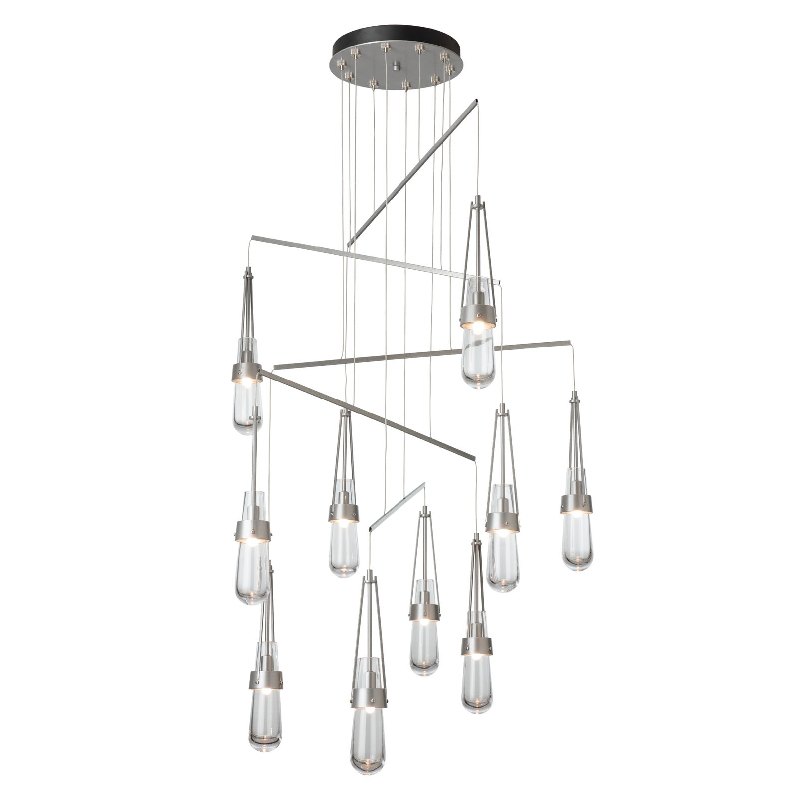 Link 10-Light Clear Glass Mobile Pendant