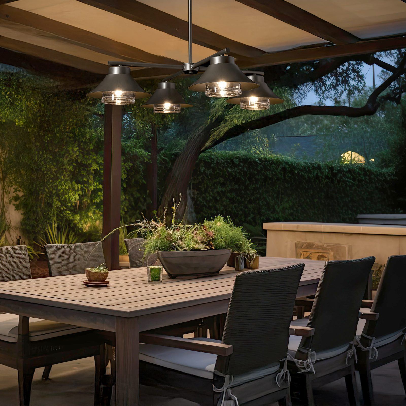 Stowe 4-Light Outdoor Pendant