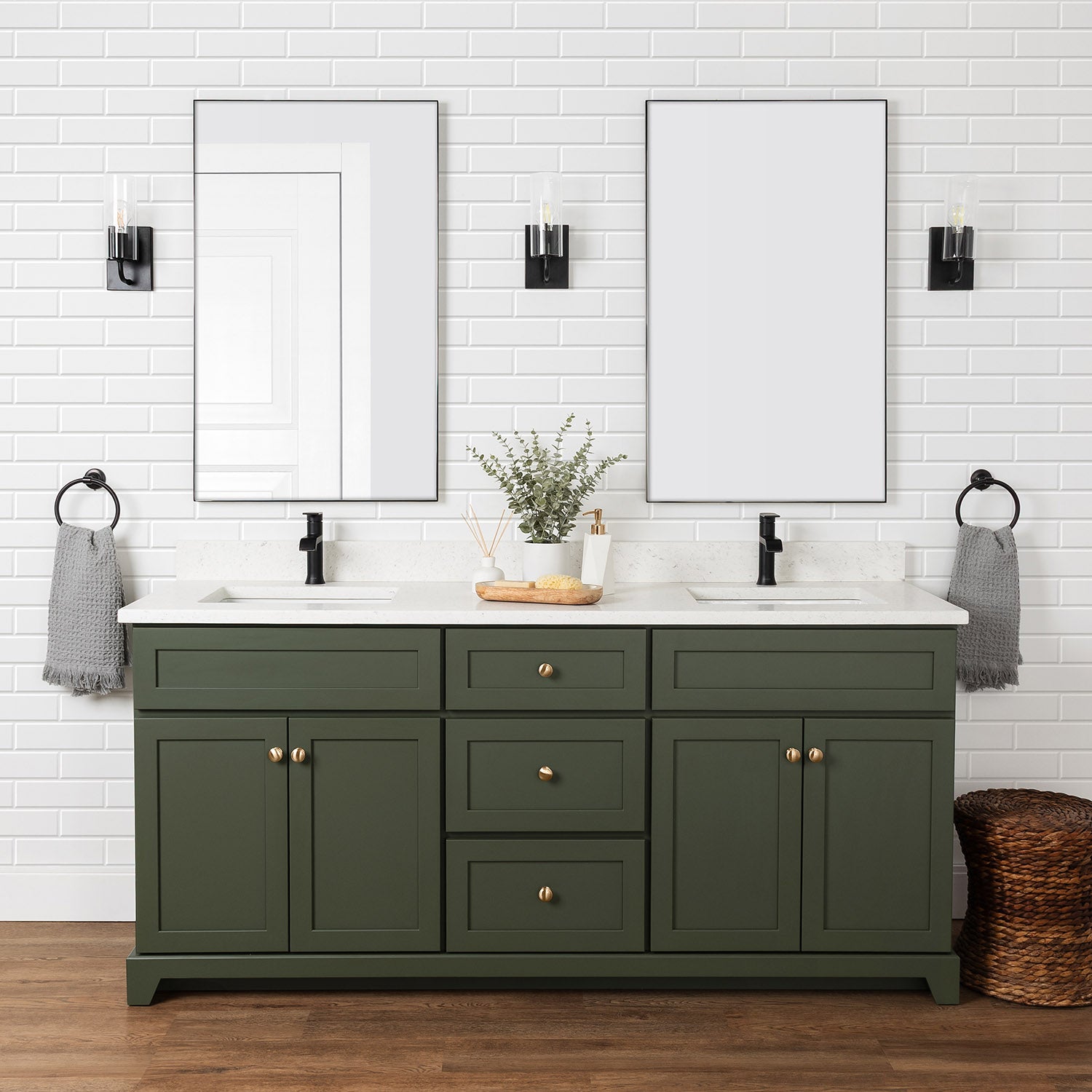 STONEWOOD Premium Collection painted in shades of distinction (Double Vanity)